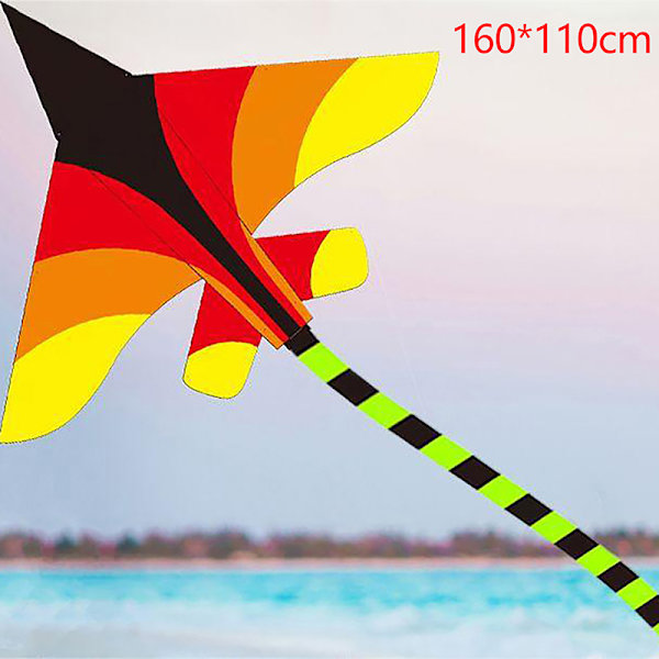 Tecknad barndrake Blå Röd Fighter Rainbow Plane Stor Drake A8