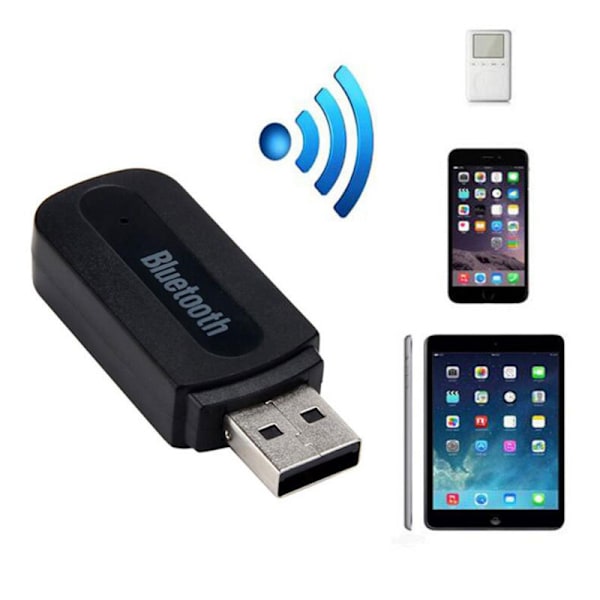 3,5 mm Jack USB Bluetooth-kompatibel AUX trådløs bil o musikk