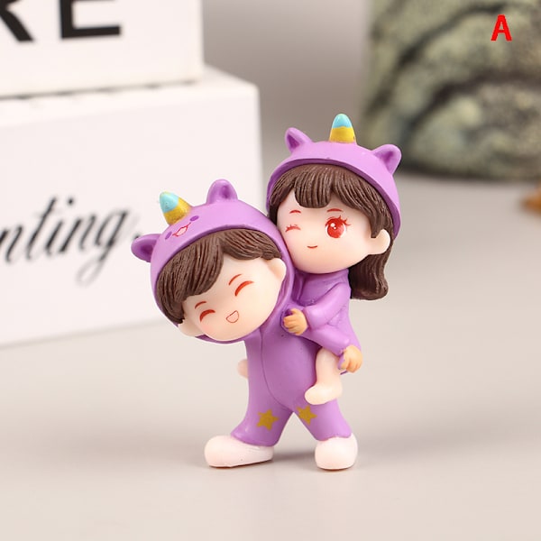 1Pair e Creative Cartoon Purple Pyjama Pariskunta Auton koristelu O A