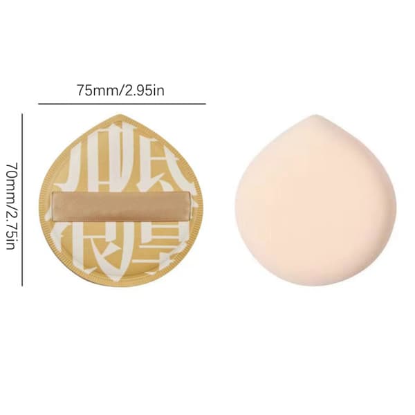 Makeup Sponge Puff Sæt Makeup Powder Concealer Super Soft Cotto Yellow L