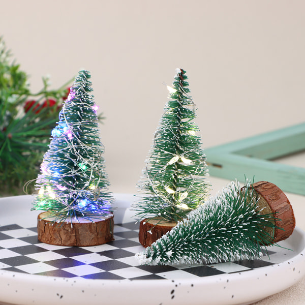Nukkekodin miniatyyri joulukuusi Cedar mallin koristeet Garlan A3