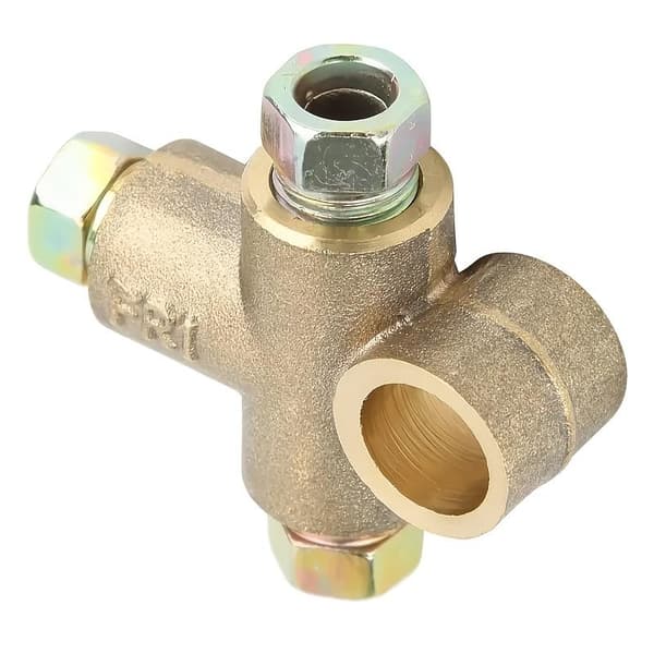 1 st 3-vägs T-stycke Bromskoppling T 3/16 \" Rör Metrisk M10 Rör