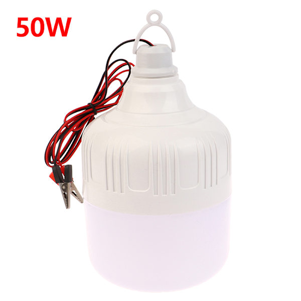 50W 12V kannettava puristinlamppu hätävalot Ladattava LED L