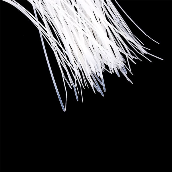 100 stk Fastgør Hvid Sort Kabel Wire Zip Binde Selvlåsende Nylo White S