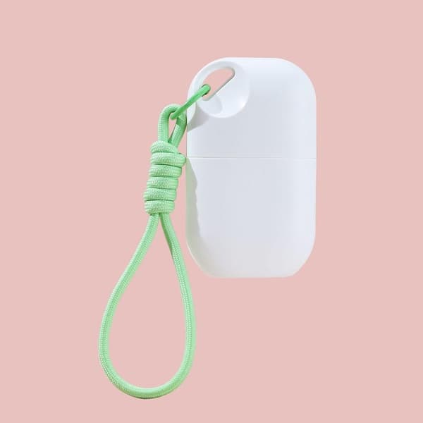 Tom 40 ml blød tube isolationscremebeholder med snor White