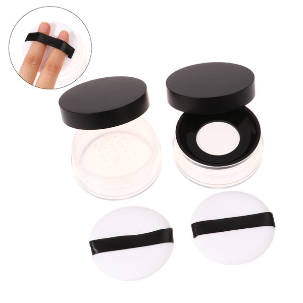 20g Tom Luftpute Puff Box Med Pulver Svamp Sifter Eller Ela A