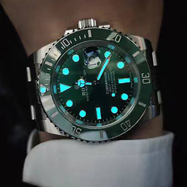 Grøn/Blå/Lysende Urkransperler Lysende Submariner Krans A3