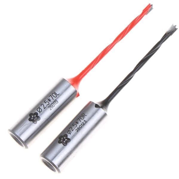 1 stk. 2,5x70 mm wolframcarbid-borebit med 10 mm skaft Black