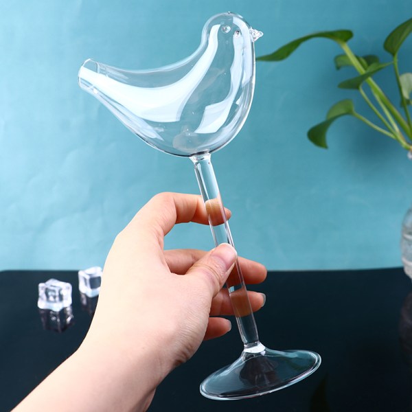 Gennemsigtige fugleformede CocktailglasHigh Shed Wine Glas Dr 1