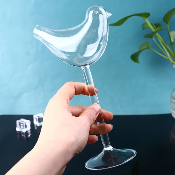 Gjennomsiktige fugleformede cocktailglass High Shed Wine Glass Dr 1