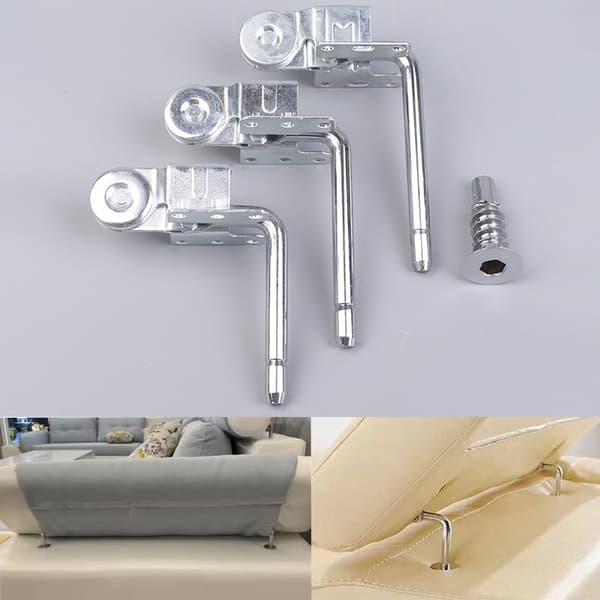 2 stk. doven sofa hardware nakkestøtte foldning 105-135 mm hængsler højde 2pcs Accessories