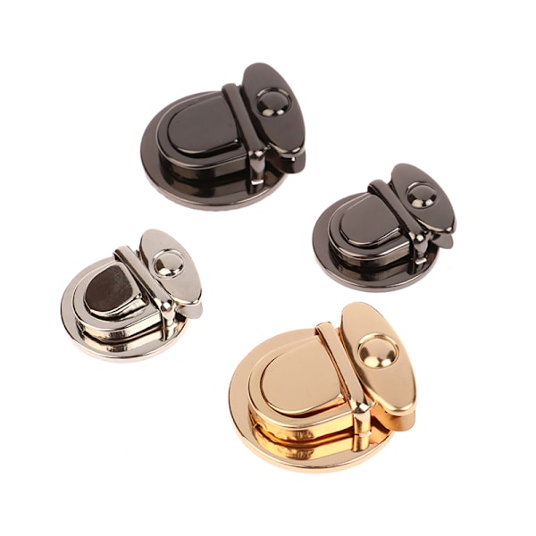 DIY Metal Lås Case Spänne Spänne För Handväskor Axelväskor Gold XS