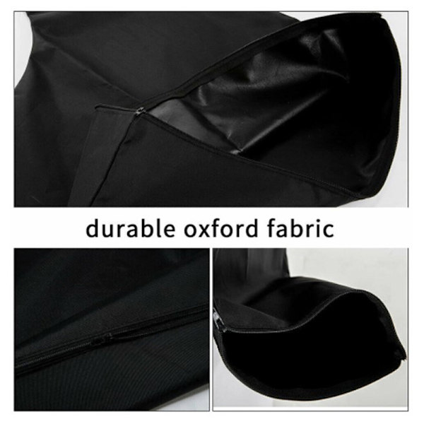 Løvblæser Vacuum Solid lynlåspose Vandtæt Leaf Dust Stor Black