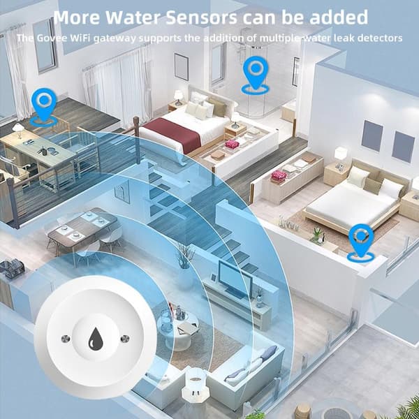 Smart vattenläckagesensor 3.0 översvämningsläckagesensorlarm APP Remo