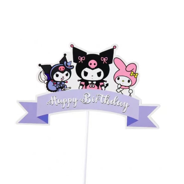 Sanrio Kuromi Cake Topper Dekoration Doll Anime Kawaii Dessert 4