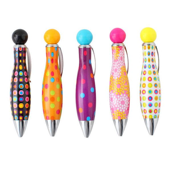 Kort Minibowlingformad Penna Elegant Prickigt Blomtryckt Boho St A4