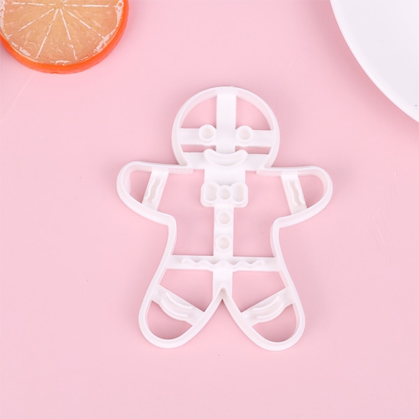 1 stk Christmas Gingerbread Man Cookie ters DIY Plastic Cartoon P A