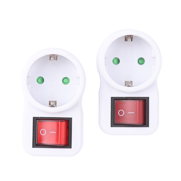Eurooppalainen pistorasia kytkettäväksi kytkimellä EU Travel Adapter Socket Pl White