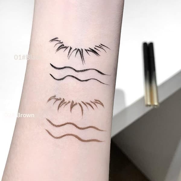 Flydende Eyeliner Penne Ultra Fin Præcisionsspids Vandtæt Lang L Black