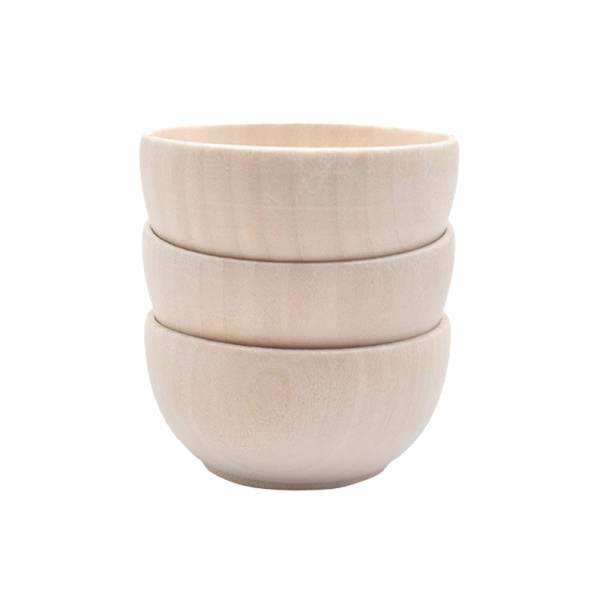 57 * 30MM Smll børnemalet træskål DIY træhåndværk 1pc