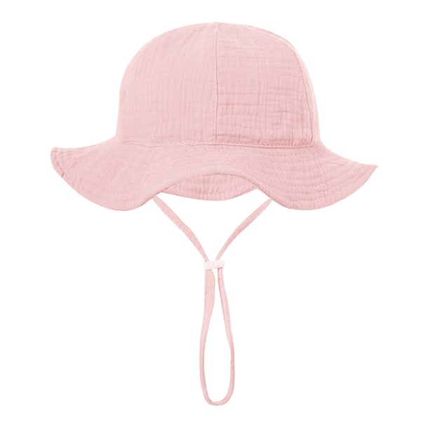 Baby Cotton Bucket Hat Uudet Lasten Ulkolippikset Unisex Print Korean pink