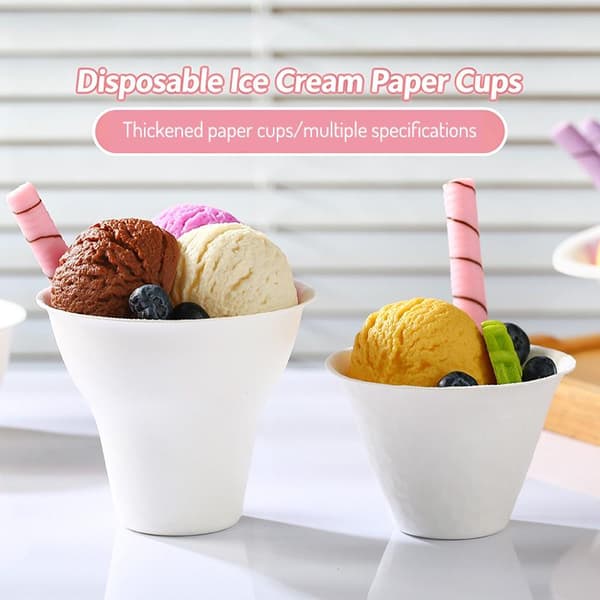 10 stk isbeger dessert kake papirbeger barbert is yoghurt Bo A3