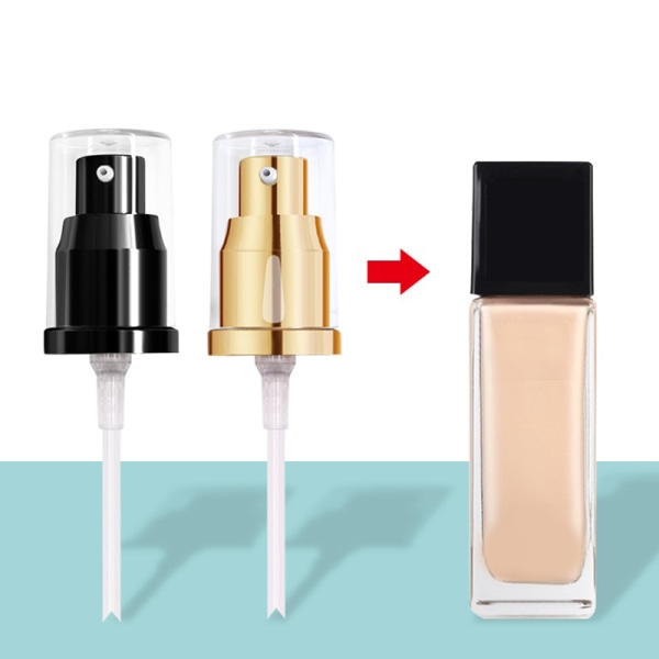 1kpl Liquid Foundation Pump Fluid Button Protect lock No le Gold