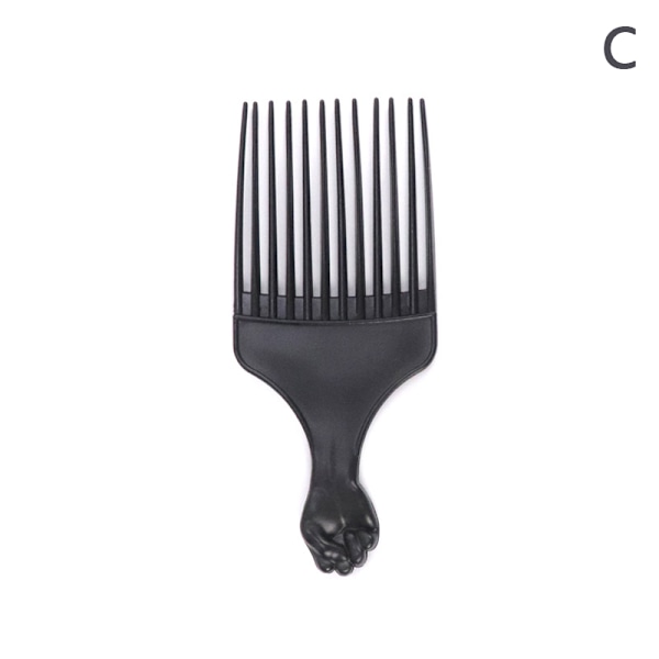 1Pc Wide Brush Pick Kamgaffel Hårbørste Sett inn Hårkam Plast C