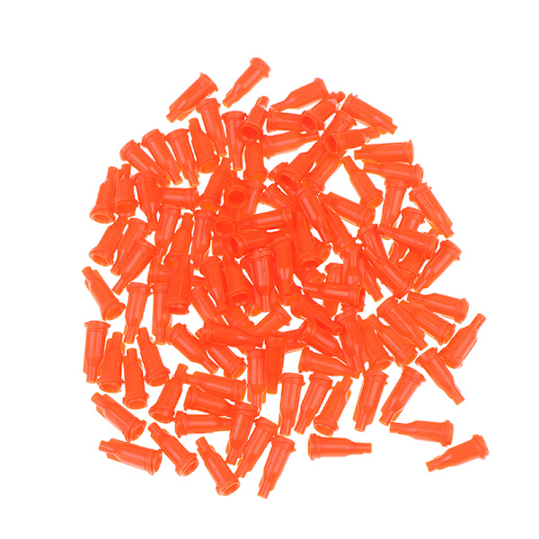 100 st sprutspetslock doseringslock spiralmunstycke Orange 100Pcs