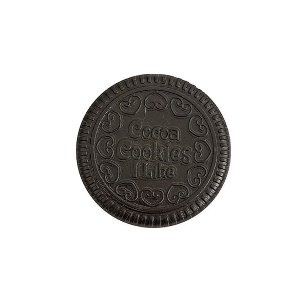 e Chokladkaka formad rund fickspegel Mini hopfällbar Mak Black