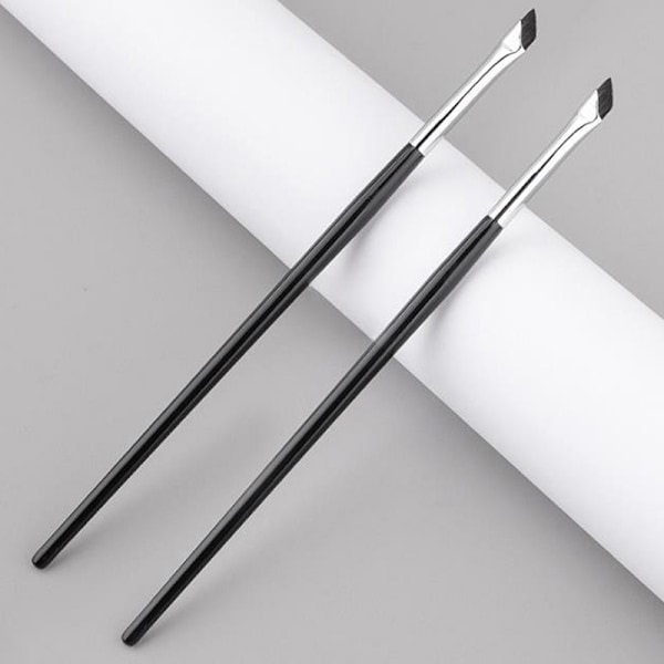 Oppgrader Blade Eyeliner Brush Ultra Thin Fine Angle Flat Eyebrow B
