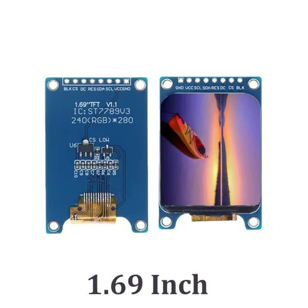 1.69 LCD IPS farvedisplaymodul ST7789 controllerdriver SPI A1