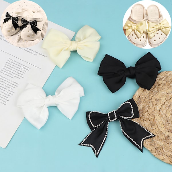1 Par Butterfly Bow Style Sko Spænde Sko Charms Sko Deco A3