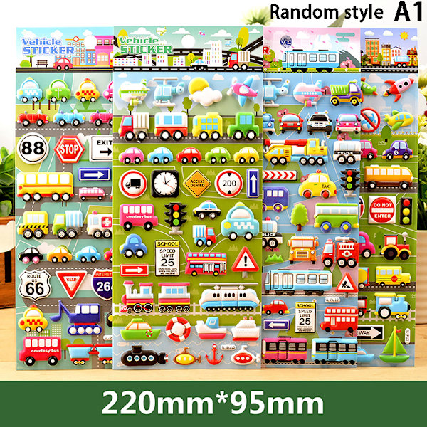 Flash Music e Fun Vehicle Car Tredimensionell 3D Bubble Stick A1