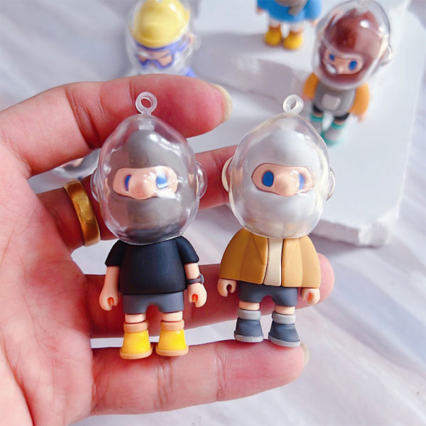Sarjakuva-avaimenperä Kawaii Anime Figuuri Silikonimallin riipusavain A3