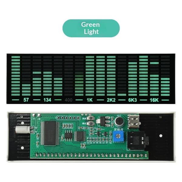 1 stk LED Musik Visualizer Lys 6 Dynamiske Tilstande Lydaktiveret A1