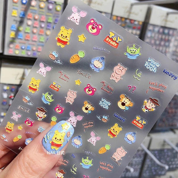 1 ark Retro Nail Foils Transfer Stickers Dekaler Bohemia Flowe