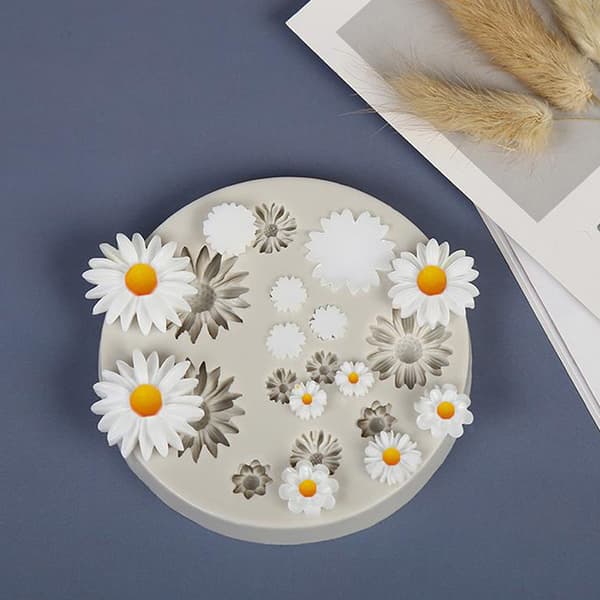 Daisy Silikonformer Blomster Silikonkakeform Bryllupskake også Pink