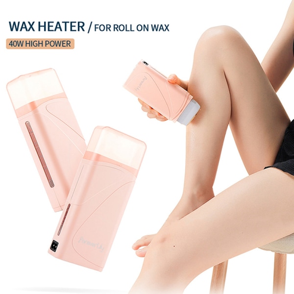 Rul på depilatory Hot Wax Warmer Heater Roller White (EU Plug)