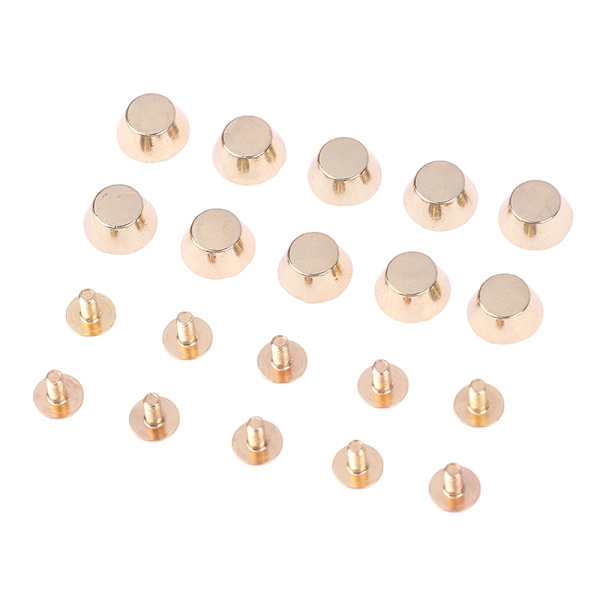 10 set metallväska Nitar för gör-det-själv läderdubbväska Wear Protecti Gold
