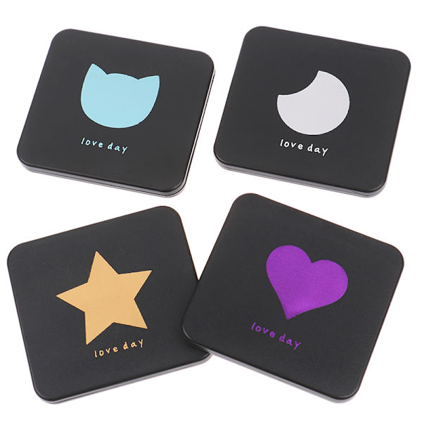 1st Bärbar Hand Mini Makeup Speglar Dubbelsidig Compact Mirr Cat