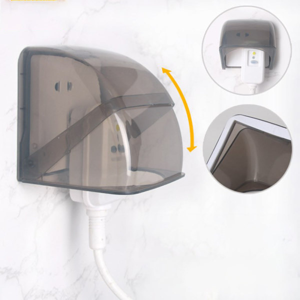 Uttag Cover Elkontakt Vattentät Cover Power Ra Black
