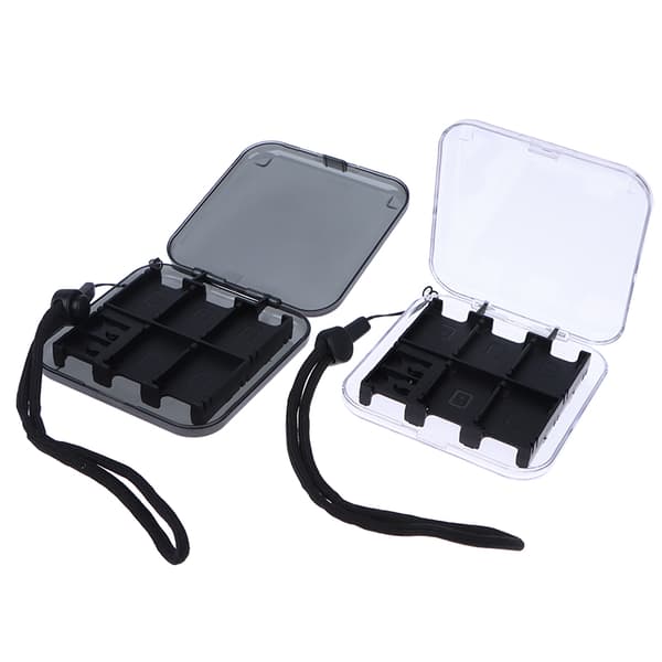 Spillkortdeksel for Switch/Switch Lite/Switch OLED 12-kassetter Transparent