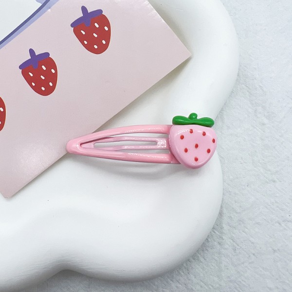 2kpl e Sweet Strawberry Hiusneula Ihana vaaleanpunainen hiusklipsit Tytöt Ha A2