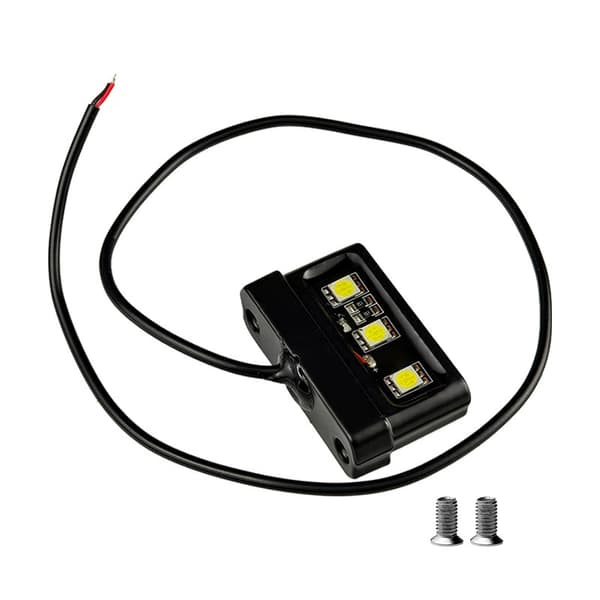 1 stk. Motorcykel Nummerpladelys LED Mini 12V CNC Aluminium Al