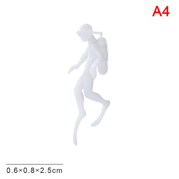Diver 3D Micro Landscape Mini Resin Fyllning Charm Resin Smycken A4