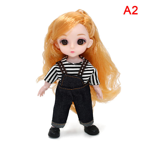 BJD 16CM Dukke Casual Fashion Prinsesse Tøj Suit Tilbehør A2