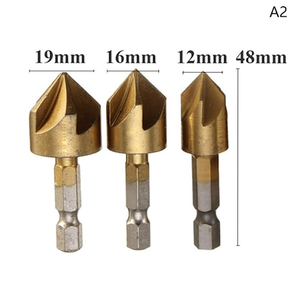 3ST Set för trämetall Quick Chan 6mm 8mm 9mm