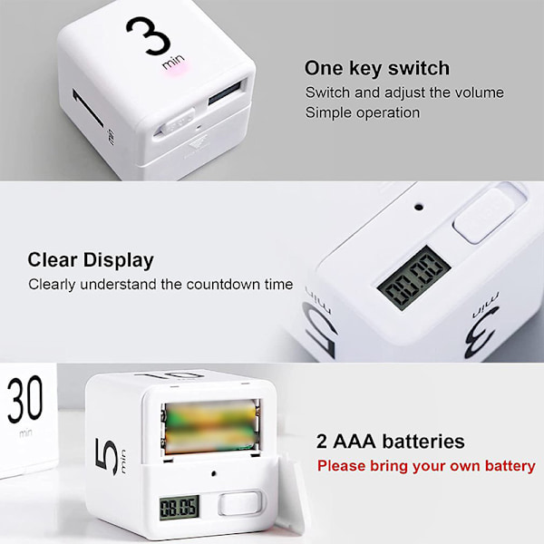 Gravity Sensor Flip Timer Responsive Cube Timer Urheiluajastin Ki 25-5-45-15