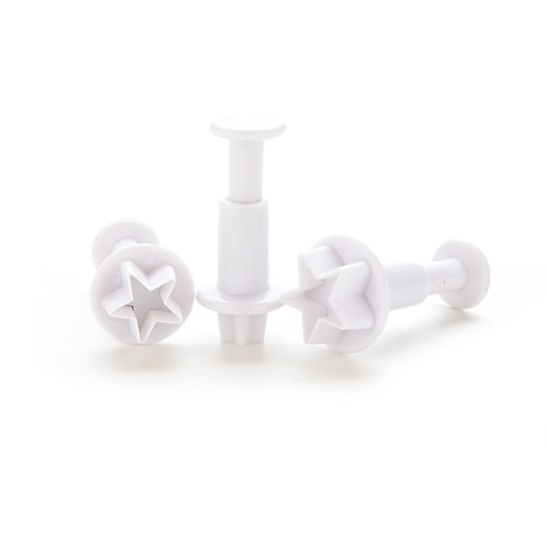 3X STAR Cake Cookie ter Form Kolv Fondant Sugarcraft Paste D